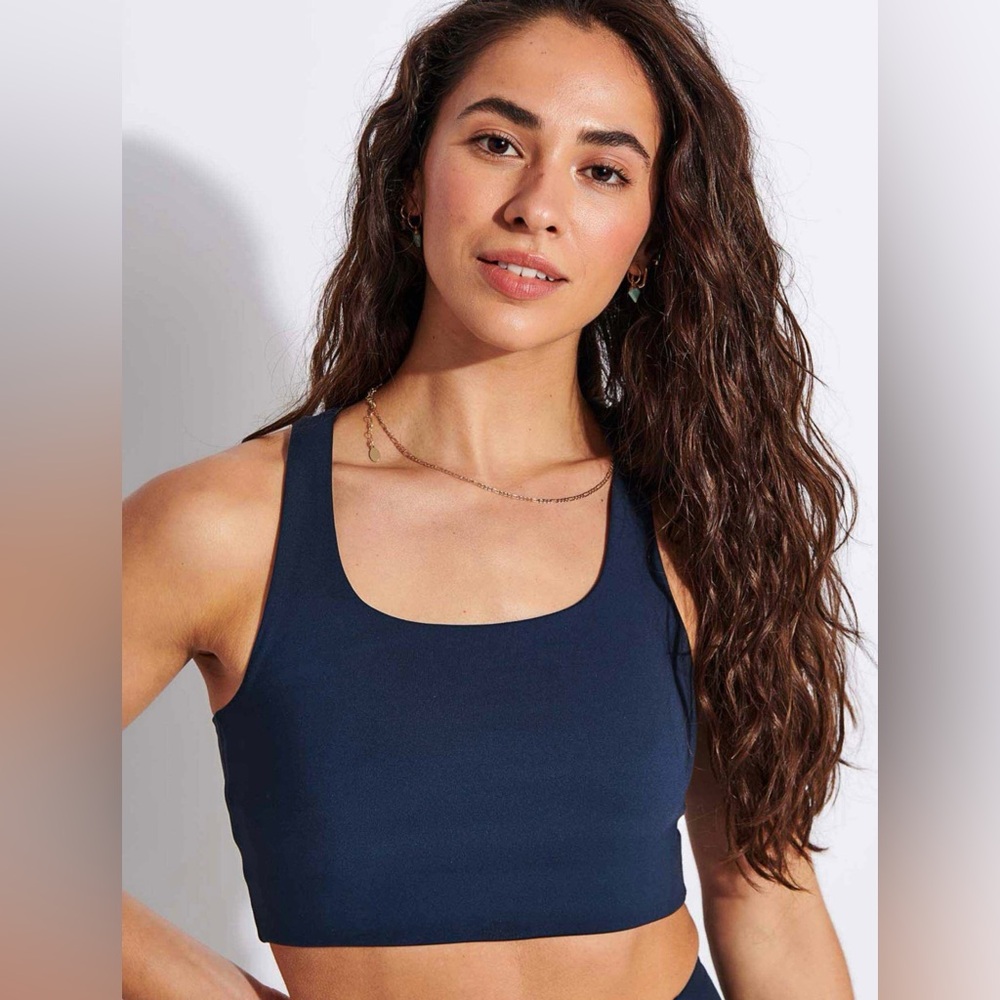 Girlfriend Collective Paloma Bra Size Large Midnight